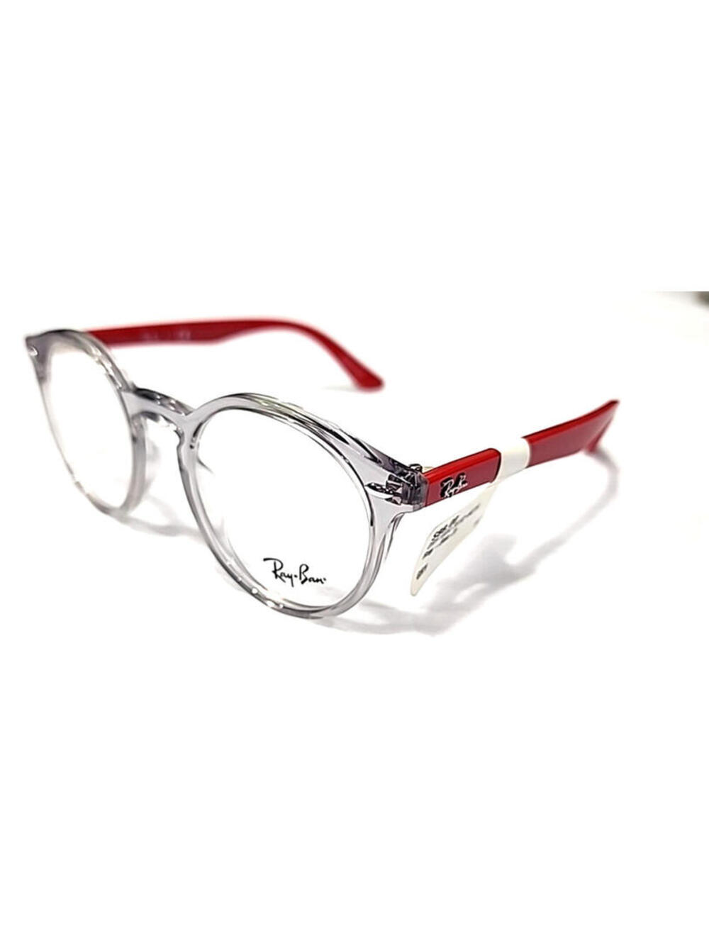 Ray Ban RB1594 3812 Unisex Kids Crystral Gray Red Eyeglasses 44-19 130 New